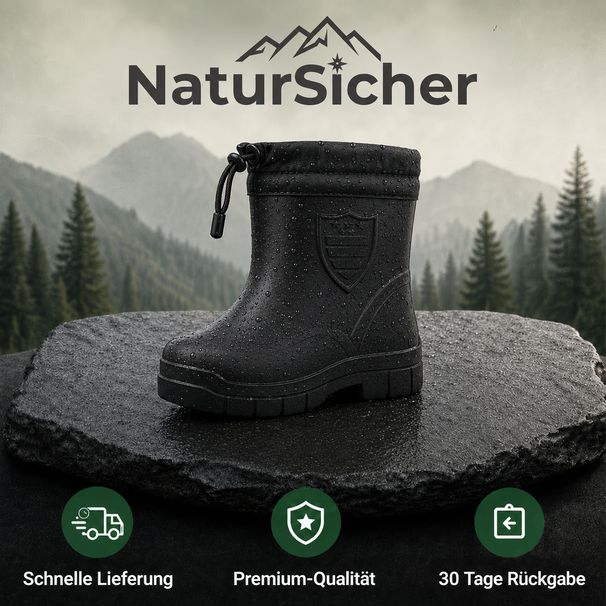 RegenWohl – Thermo-Regenstiefel | Trockene, warme Füße den ganzen Tag