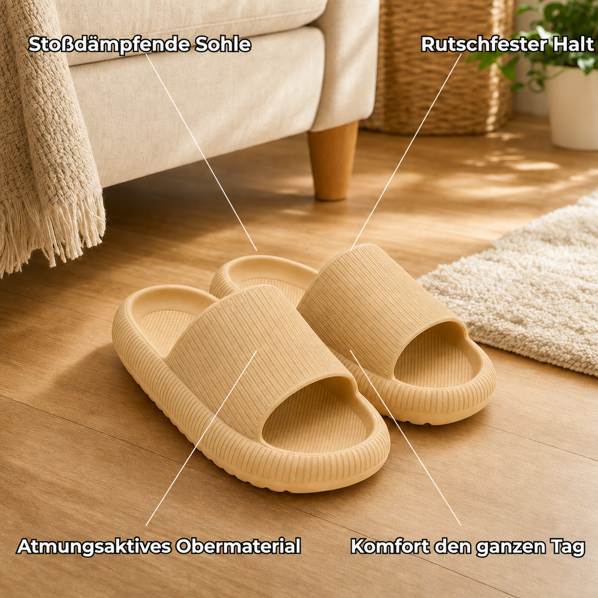 SanftGleit Komfort-Hausschuhe – Produktansicht 2