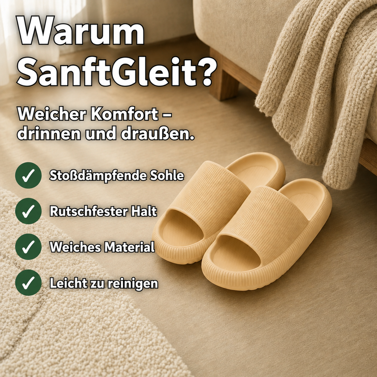 SanftGleit Komfort-Hausschuhe – Produktansicht 4