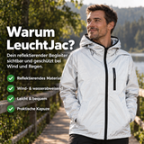 LeuchtJac Reflektor-Regenjacke | Sichtbar und trocken bei jedem Wetter