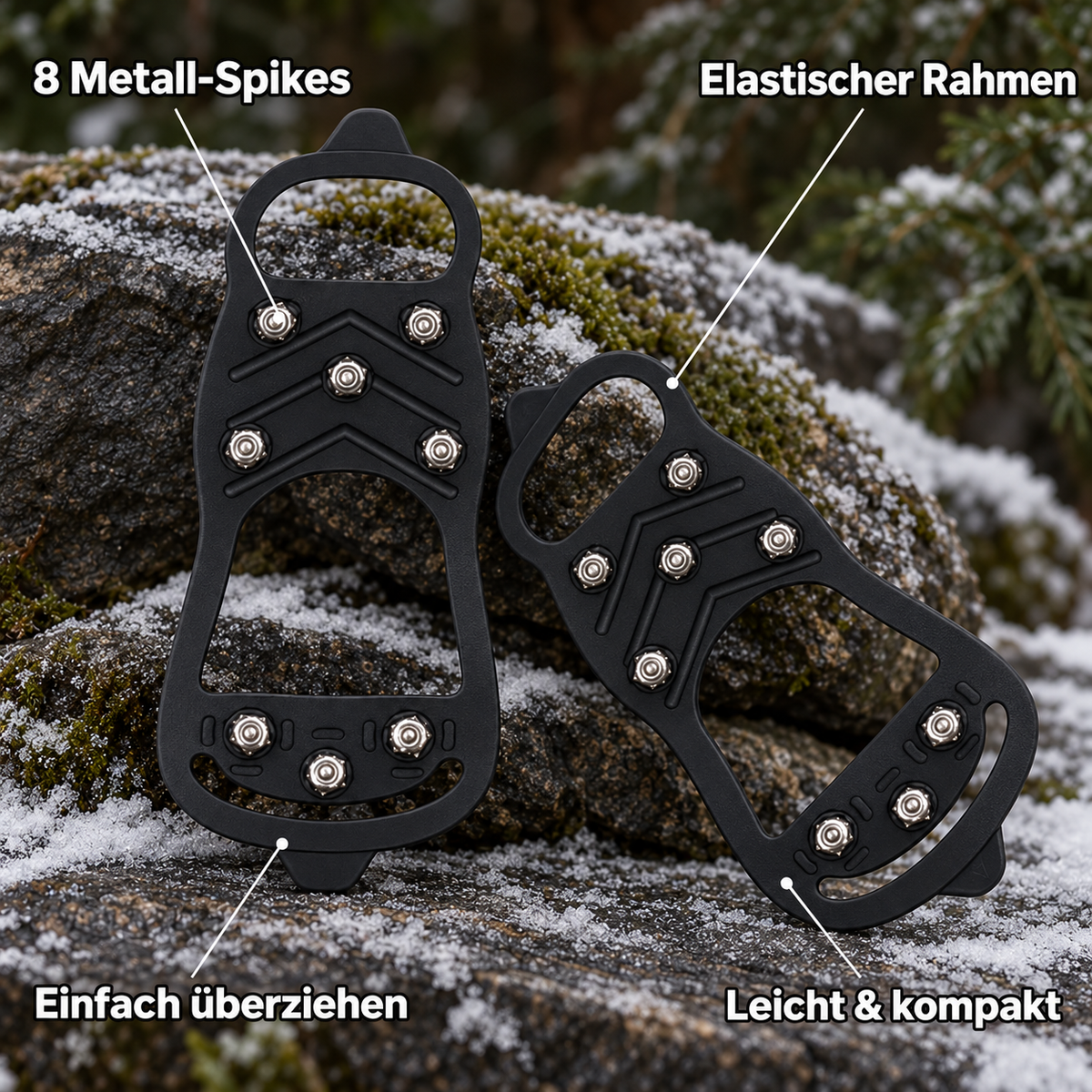 EisFest Schuhspikes | Sicherer Halt auf Eis und Schnee