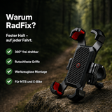 RadFix Handyhalterung | Sicherer Halt auf jeder Fahrt